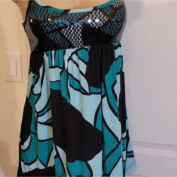 BRAND NEW LOVE ROCKS WOMEN"S MULTICOLOR TOP - Picture 13 of 15